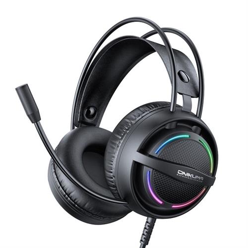 אוזניות גיימינג מקצועיות ONIKUMA X88 עם תאורת RGB
