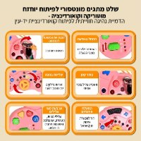 שלט מתגים מונטסורי לפיתוח מוטוריקה וקואורדינציה