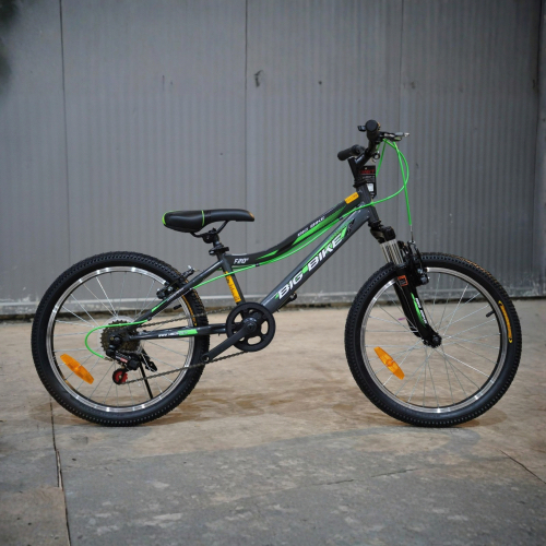 אופניים 20" BIG BIKE שלדה ברזל 7 הילוכים אפור בולם קדמי