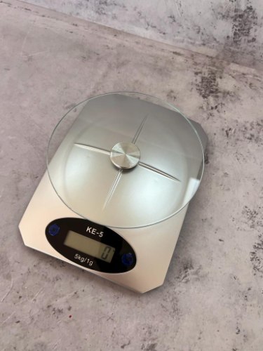 משקל מטבח דיגיטלי זכוכית עד 5 קילו