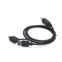 תחנת עגינה חיבור TYPE-C+USB 3 ל-DUAL HDMI+ AUDIO+ LAN