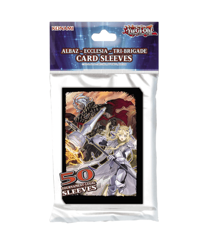 Yu-Gi-Oh! - Albaz: Ecclesia Tri-Brigade Card Sleeves 50ct סליבים של יו-גי-הו בעיצוב אלבז 50 יח