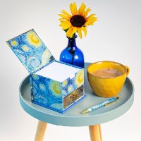 קוביית פתקיות מהודרת וינסנט ואן גוך Van Gogh