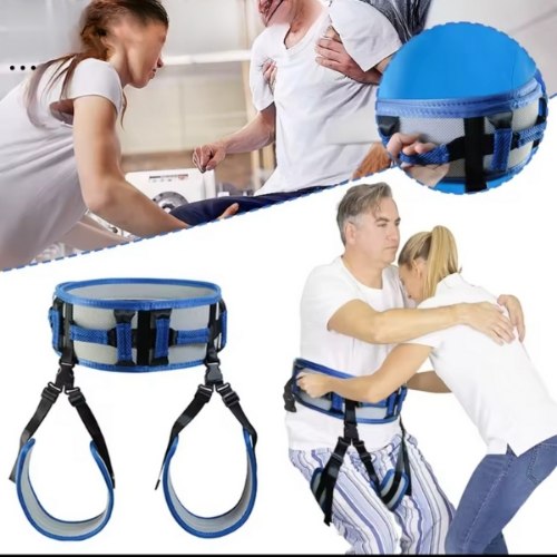 חגורת עזר מתכווננת עם רצועת הרמה להעברת מטופלים