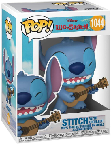 פופ בובת  לילו וסטיץ'- סטיץ' עם יוקללי  1044 –  PopDisney: Lilo Stitch – Stitch with