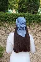 מטפחת תכלת מקושקש