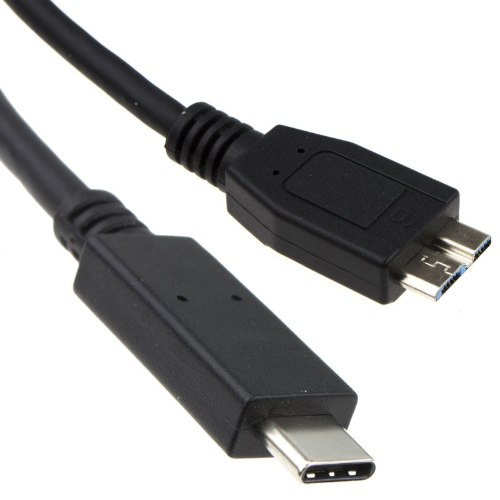 כבל מתאם USB Type C זכר לחיבור Micro USB3.1 זכר B באורך 0.5 מטר