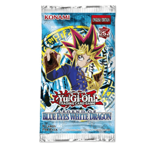 Yu-Gi-Oh! Blue Eyes White Dragon Booster Pack קלפי יו-גי-הו TCG מקוריים חבילת בוסטר