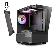 זכוכית למארז שחור ANTEC CX200M