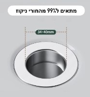 זוג מסנני ניקוז מנירוסטה