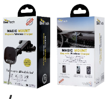 מעמד רכב Magsafe עם טעינה אלחוטית דגם W9-X6 מבית BeeTech