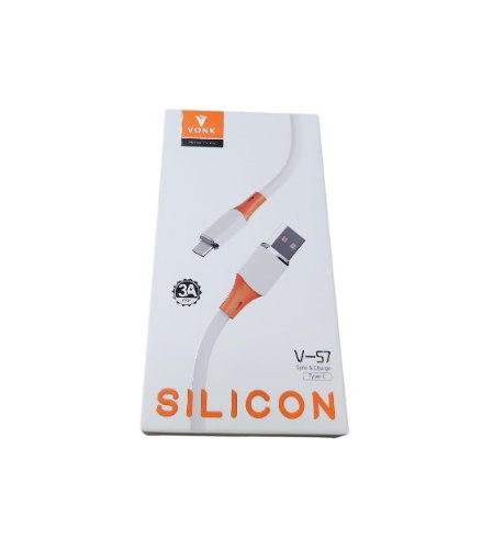 כבל TYPE C סילקון 1 מטר - 3A
