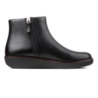 מגפוני ZIGI עור שחור עם רוכסן פיטפלופ FITFLOP