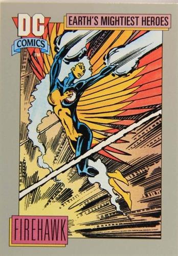 קלף בודד די.סי קומיקס DC Comics - The Machine That Created Firehawk - Earth's Mightiest Heroes - 49