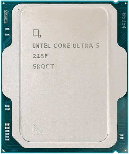 מעבד Intel Ultra 5 225F Tray No GPU Up to 4.9Ghz AI BOOST 13TOPS