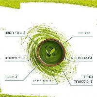 אבקת מאצ'ה טהורה לניקוי רעלים, תחושת שובע ושריפת שומנים מהירה מבית ORGANIC POWDER