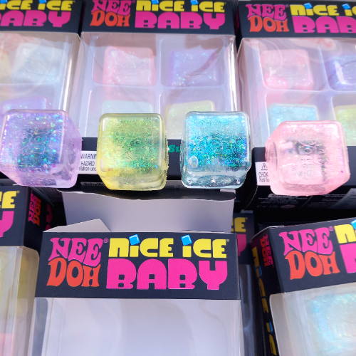 מארז סקווישי 4 קוביות נידו קרח   - Squishy 4 Nido Ice Cubes