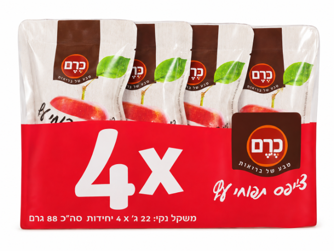 חטיף תפוח עץ מיובשים 88 גרם - כרם