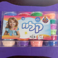 בצק קליי  צבעים 24 יח'דות  בקופסה - בצק ליצירה