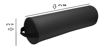 כרית עגולה מהודרת לטיפולים ועיסוי - דמוי עור PU 54x14 ס"מ