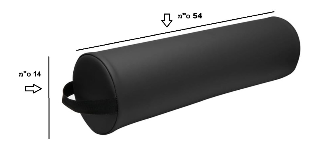 כרית עגולה מהודרת לטיפולים ועיסוי - דמוי עור PU 54x14 ס"מ