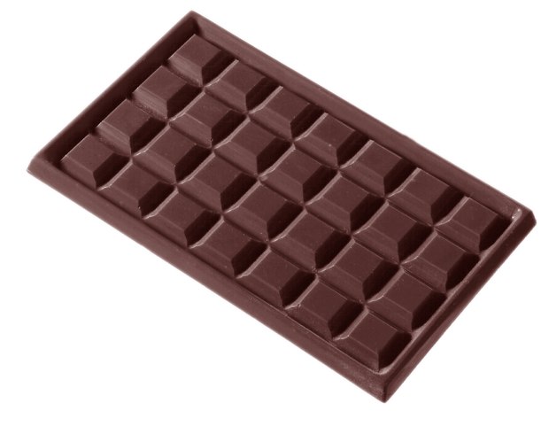 תבנית פוליקרבונט טבלת שוקולד 4 יח' 32 גרם CW2108