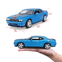 דגם מכונית דודג' צ'אלנג'ר - Maisto 2008 Dodge Challenger SRT8 Blue 1:24