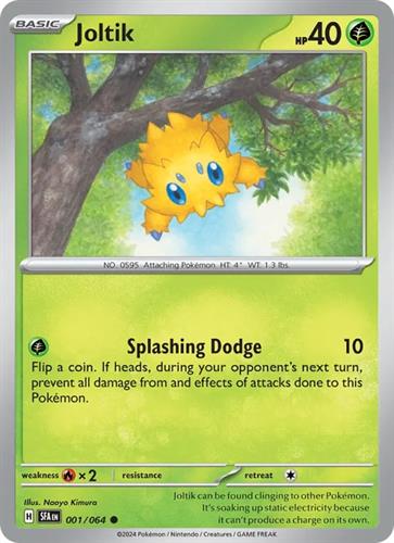 קלף בודד single פוקימון - joltik - Shrouded Fable - 001/064