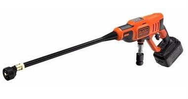 Black+Decker BCPC18B 24Bar – מכונת שטיפה נטענת לניקוי חצרות ורכבים.