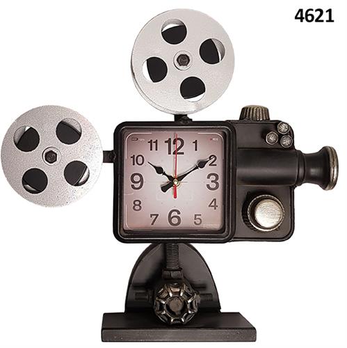 שעון שולחני "מקרן קולנוע עתיק"  רטרו  39X39ס"מ  4621