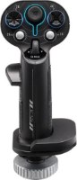 בקר טיסה ללא בסיס Thrustmaster Sol-R 3 AVA Add-On Grip PC – גריפ שחור יחיד עם כפתורים וחוגות מוארות כחול בחלק העליון