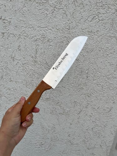 סכין שף עם חריטה
