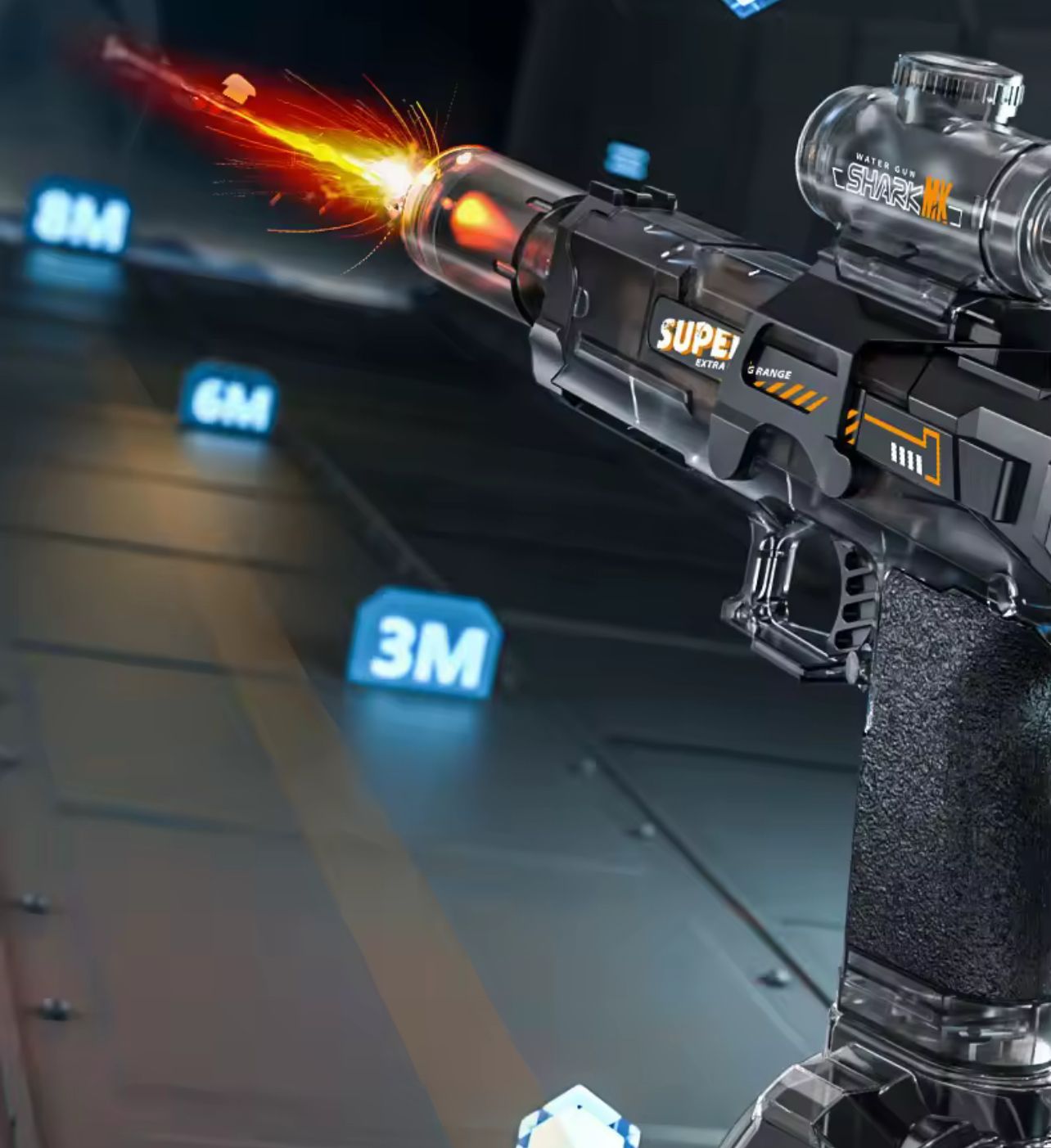 ShockShot בצבעים כחול ואדום
