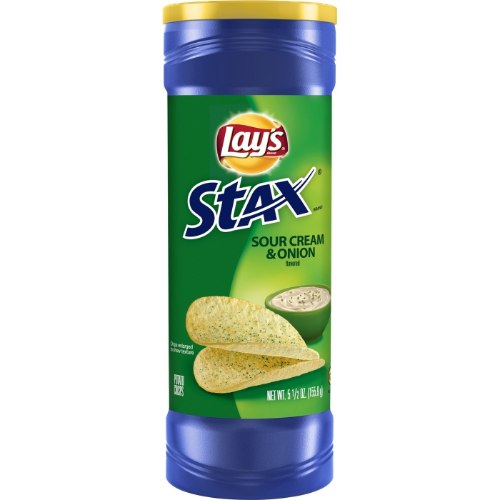לייז בטעם שמנת חמוצה ובצל|Lay's Stax Sour Cream & Onion 150g 💙💚