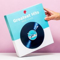 שעון קיר זכוכית תקליט  Greatest Hits - מארז לא מושלם