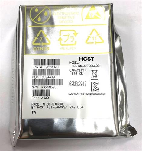 דיסק קשיח לשרת HGST Ultrastar 10K 600GB Internal 10000RPM 2.5" (0B23909) HDD