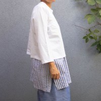 חולצה מדגם איה (שרוול ארוך) בצבע לבן - אחרונה במלאי במידה 14