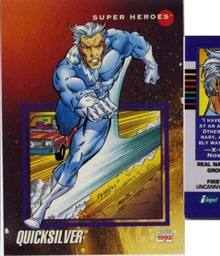 קלף בודד מארוול marvel - quicksilver - Universe Series 3 - 7