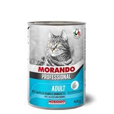שימורים לחתולים מורנדו פטה דגים ושרימפס 400 גרם - MORANDO CAT FISH AND SHRIMPS 400G