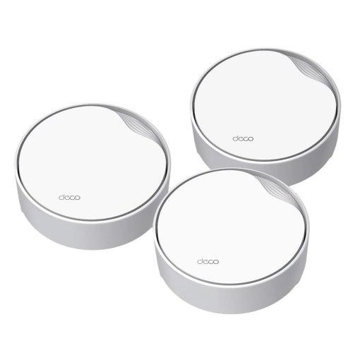מערכת Mesh ‏TP-Link Deco X50-PoE Wi-Fi 6 AX3000 באריזה של 3 יחידות