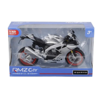 דגם אופנוע אפריליה RSV4 RR כסוף - RMZ 1:12