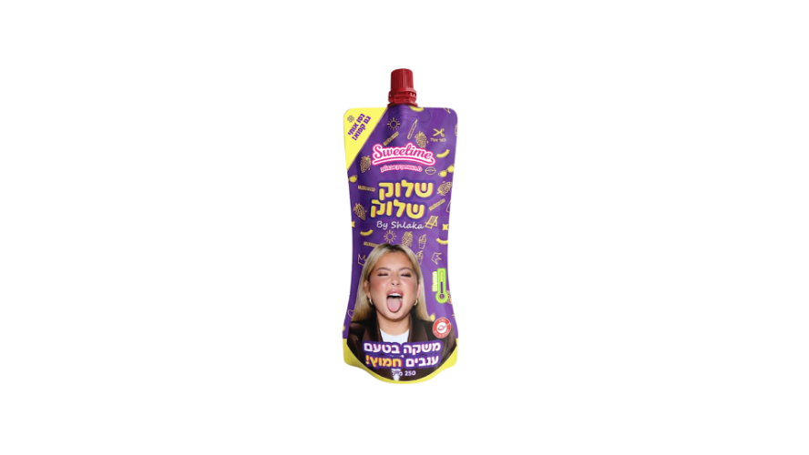 משקה שלוק שלוק בטעם ענבים חמוץ ומרענן 🥤🍬🍓
