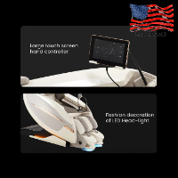 heated massage chair with lumbar and leg infrared heating system