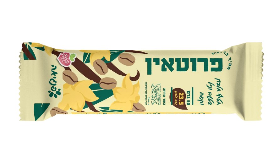 חטיף חלבון בטעם וניל וקפה
