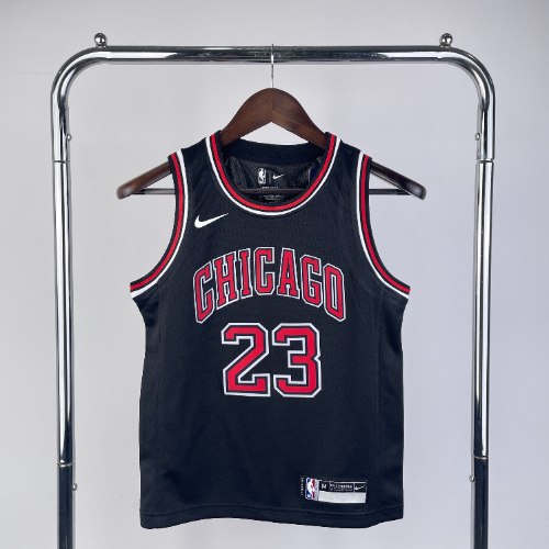 גופיית ילדים NBA שיקגו בולס שחור - מייקל ג'ורדן
