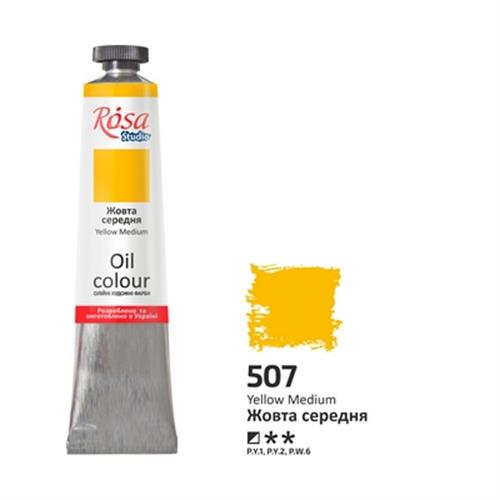 צבע שמן רוסה סטודיו 45 מ"ל צהוב בינוני 507
