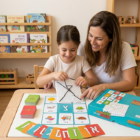 אות פותחת בתנועה -משחק לראשית הקריאה והכתיבה
