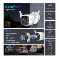 מצלמה Tp-Link Tapo C325WB WiFi 4MP IP – חוטית אינפוגרפיקה עם המצלמה עדשתה הפנימית וצילום לילה ברור