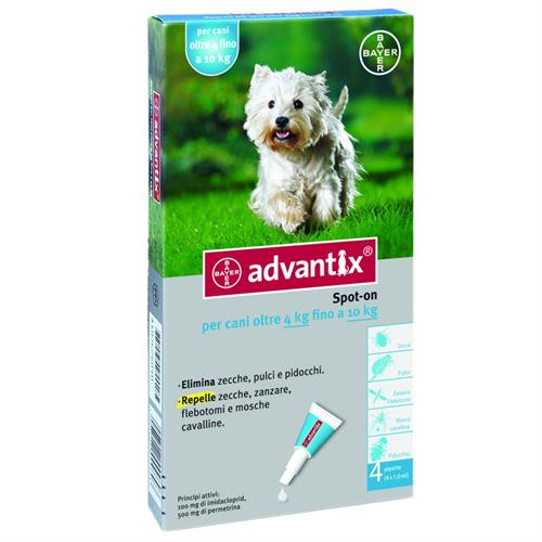 אמפולות אדונטיקס לכלב למניעת פרעושים וקרציות 4-10 ק"ג