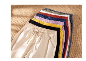 מכנסי פשתן BASIC במגוון צבעים